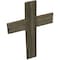 Ekena Millwork 14"W x 20"H x 3/4"D Vintage Farmhouse Cross, Barnwood Decor Collection, Driftwood Blue DECR014X020X0750CRSBU - alternate 3